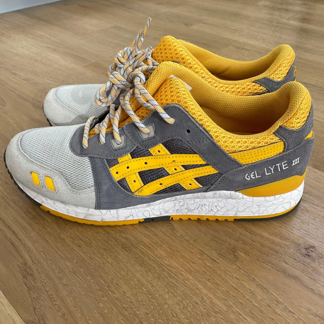 靴 ASICS GEL LYTE III GREY/GOLD FUSION 27.5