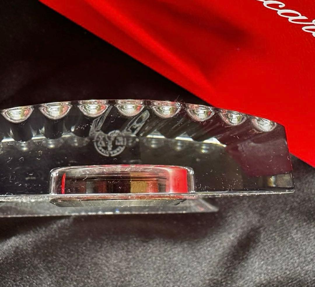 バカラ　置時計 オリジナルボックス　フランス　クリスタル　タイムピース電池切れ