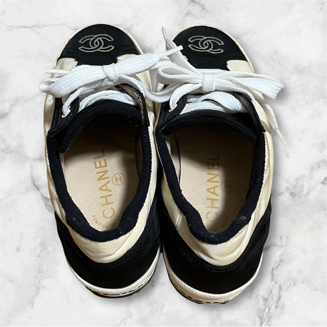 美品✨CHANEL シャネル スニーカー ココマーク バイカラー サイズ23