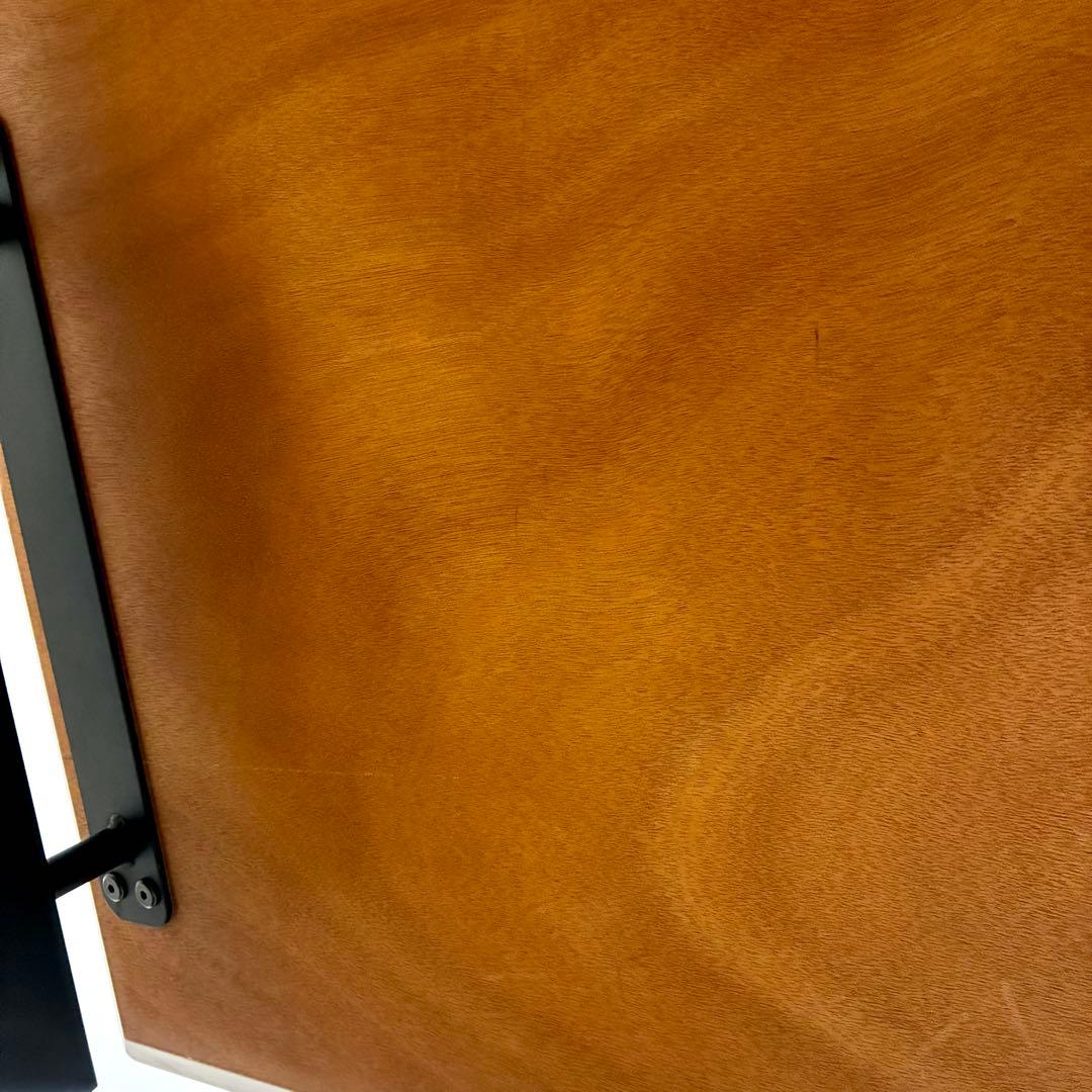 ルームズ大正堂 木製 デスク 120cm ブラウン×ブラック 机 家具 送料込