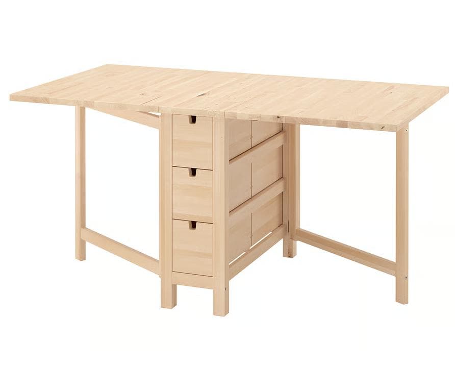 IKEA NORDEN ノールデン ゲートレッグテーブル, バーチ