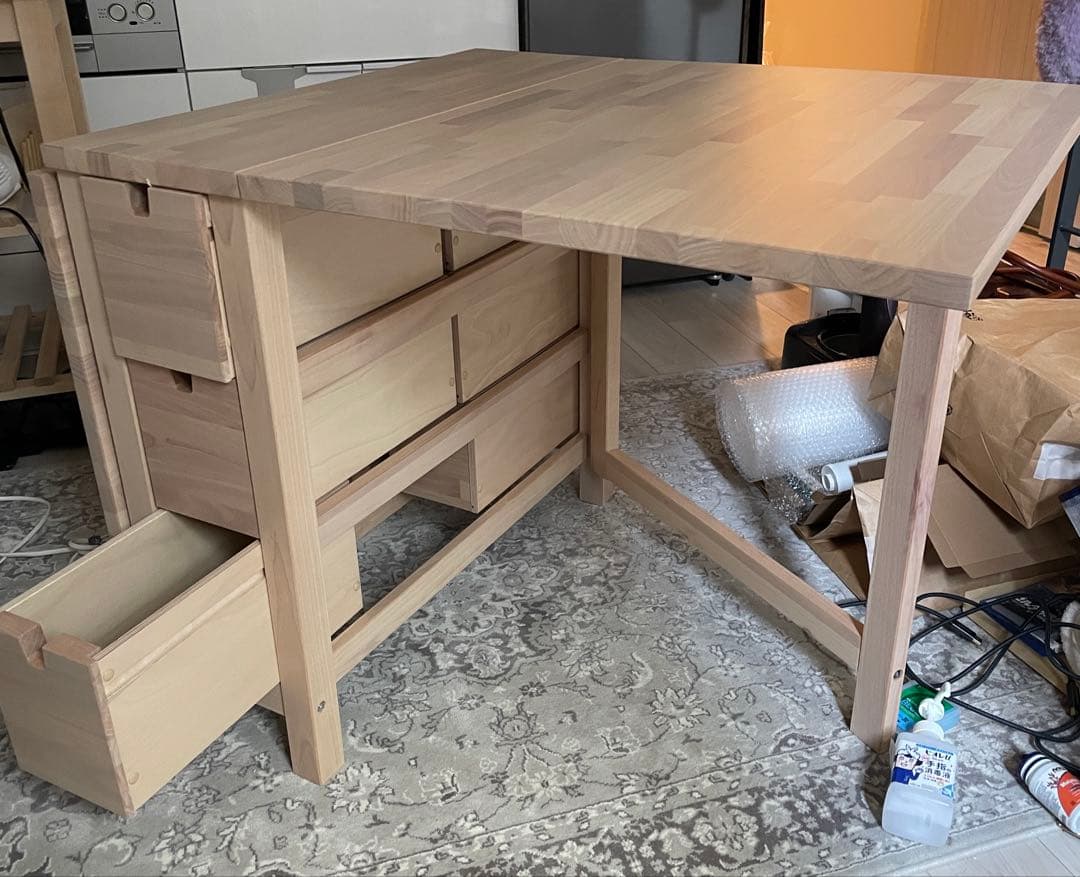 IKEA NORDEN ノールデン ゲートレッグテーブル, バーチ