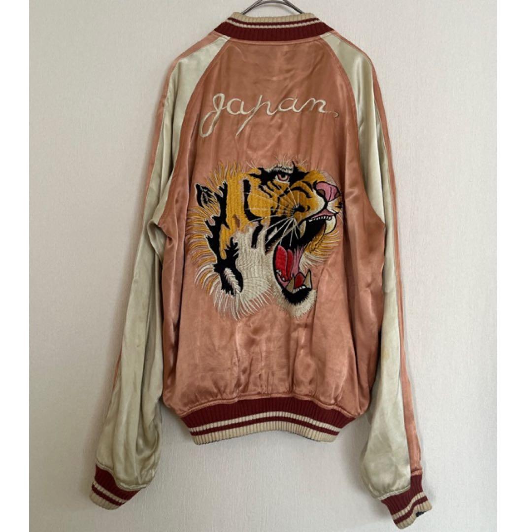 フラットヘッド　スカジャン　刺繍　リバーシブル　ワンポイント　かっこいい