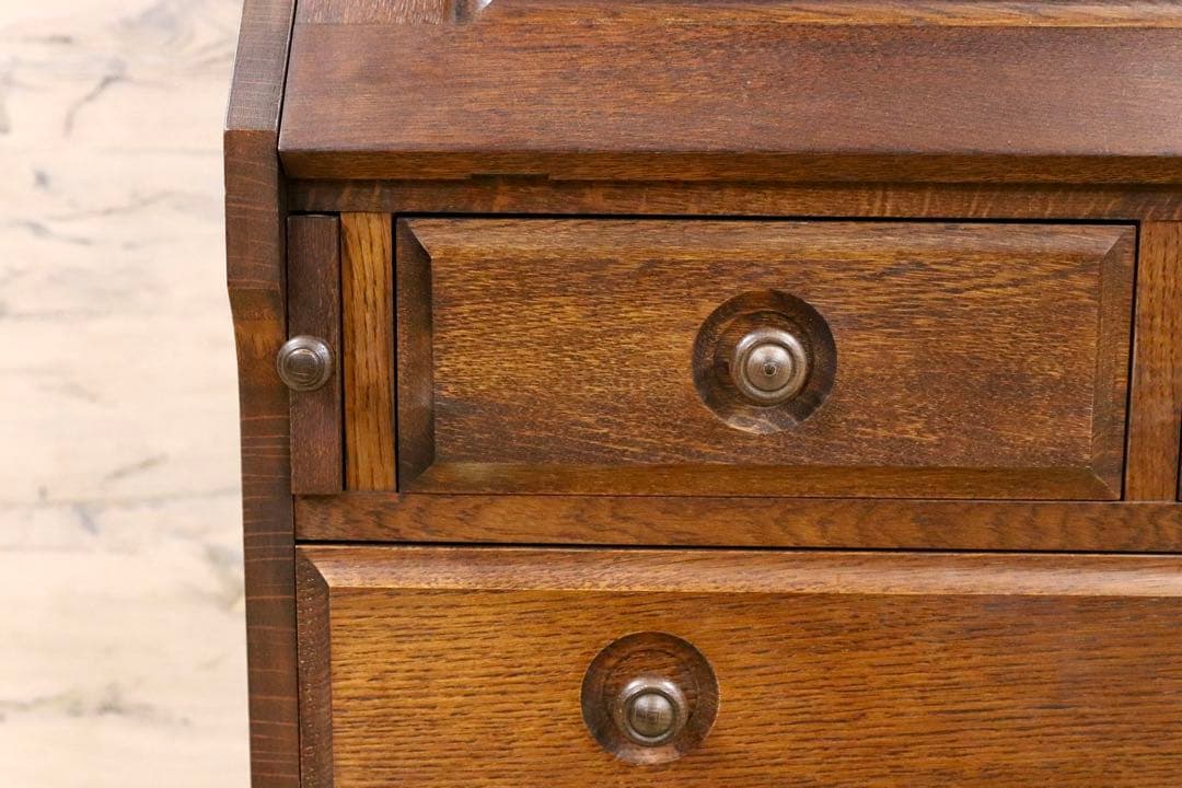 GMHS513○えぞ民芸家具 EZO 蝦夷 ミミック ライティングビューロー