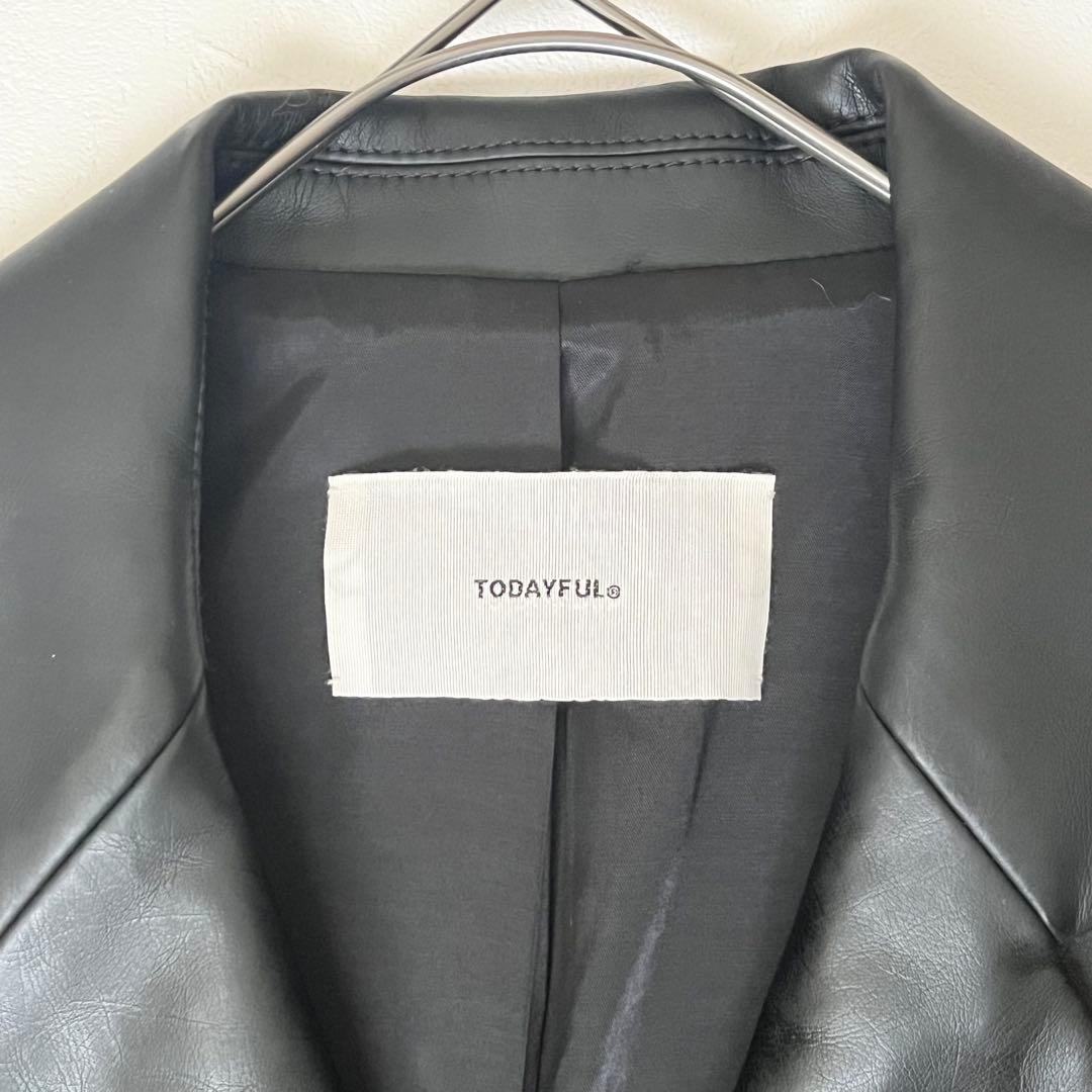 美品 TODAYFUL Ecoleather Tailored Jacket