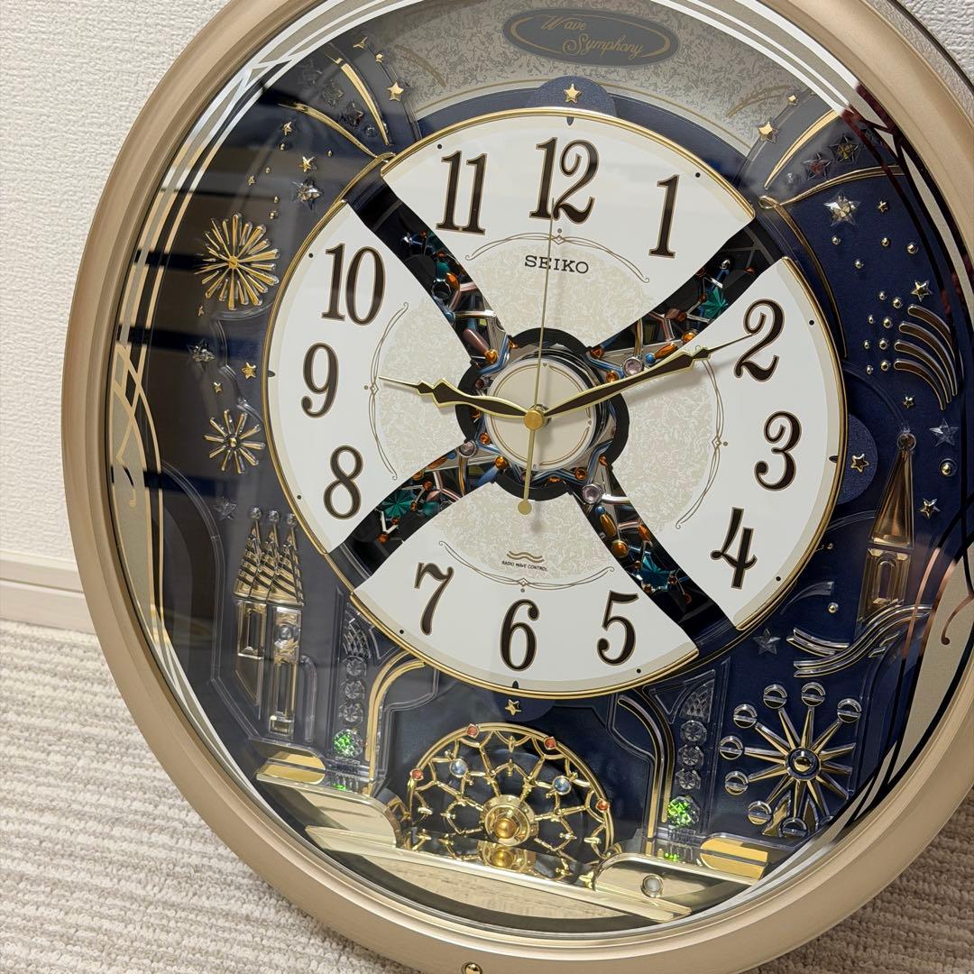 【希少】SEIKO RE561S からくり時計 電波修正機能 自動秒針停止機能付