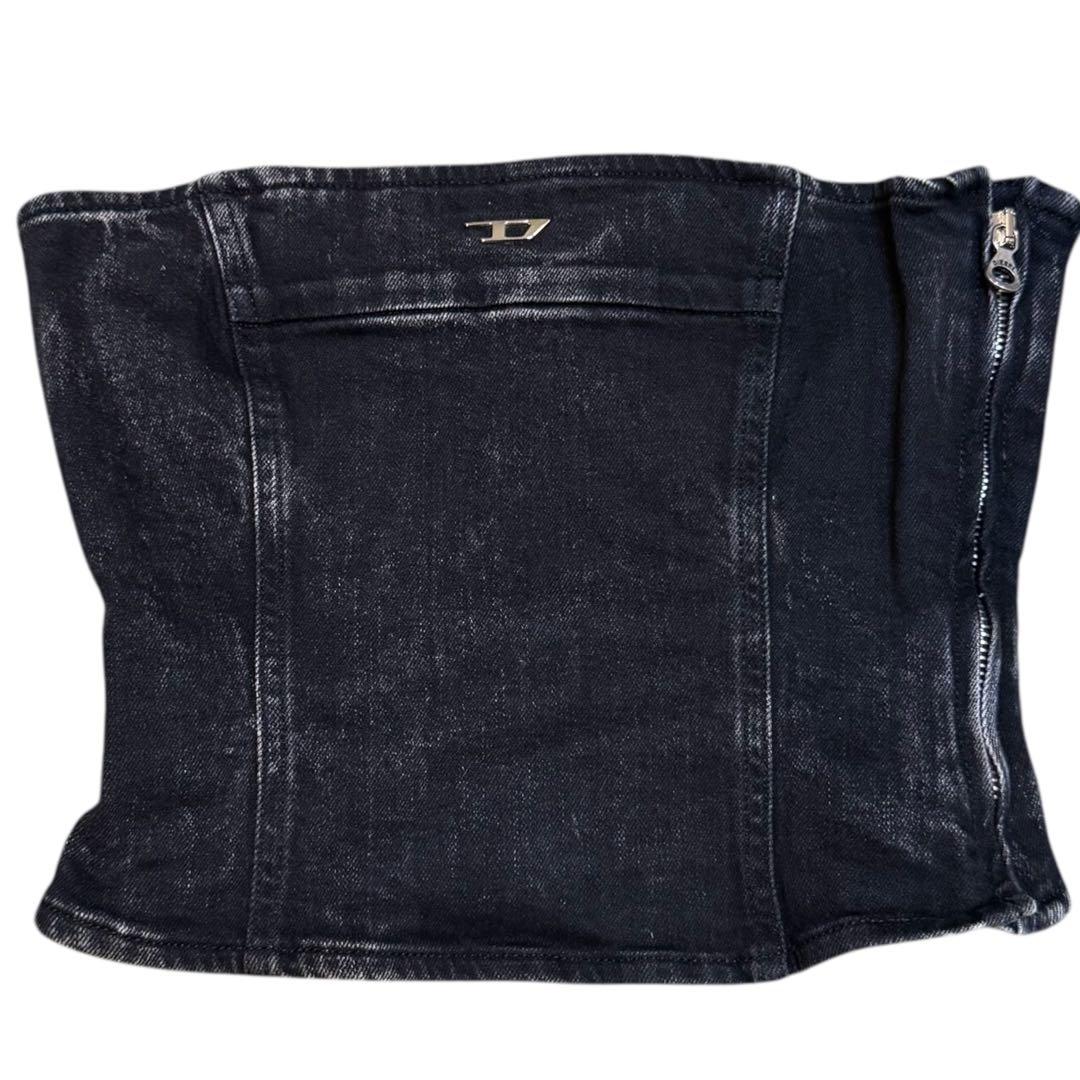 人気 ディーゼル DE-VILLE-D ストラップレス デニムチューブトップ