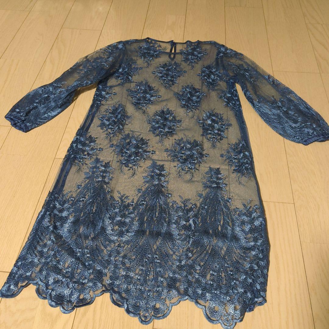 Ameri　3WAY LAYERED LACE DRESS