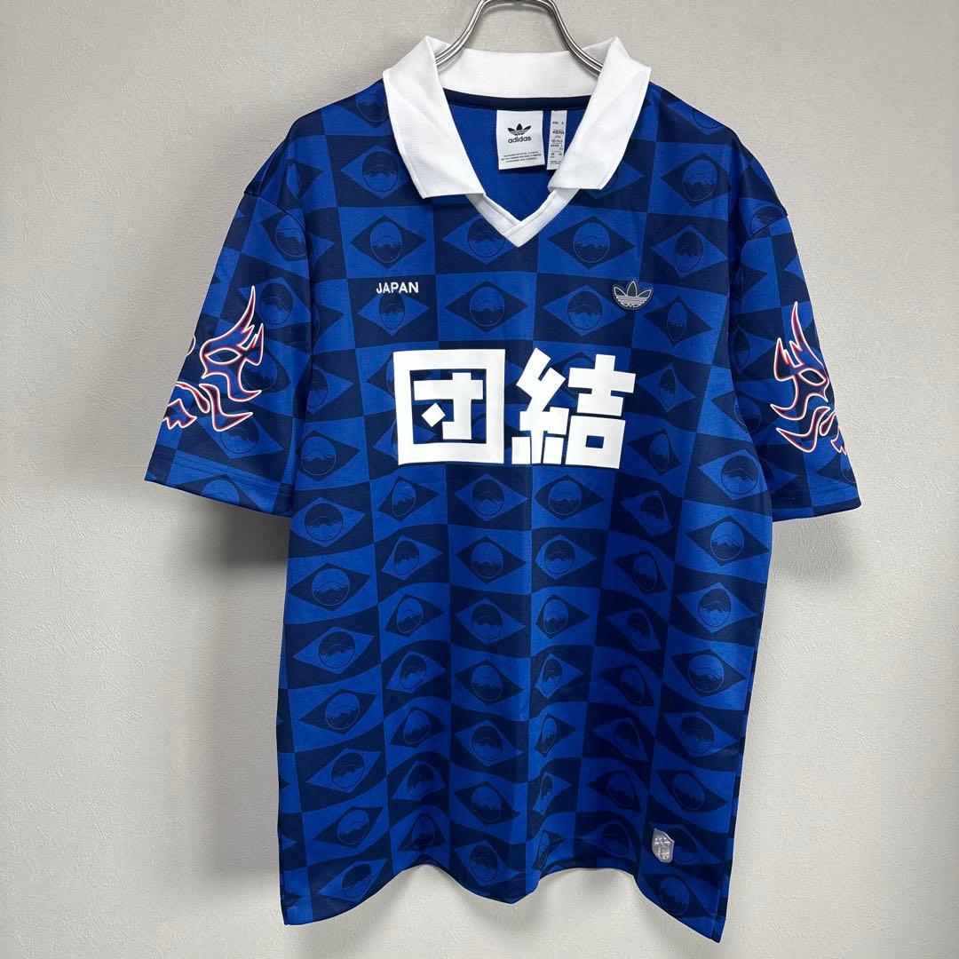 団結 炎 ファイアーadidas アディダス ユニフォーム ゲームシャツ XO