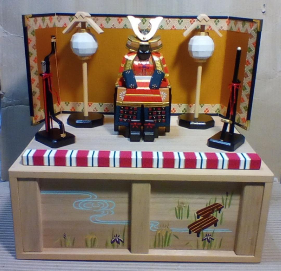 奈良一刀彫　五月人形「甲冑平飾」