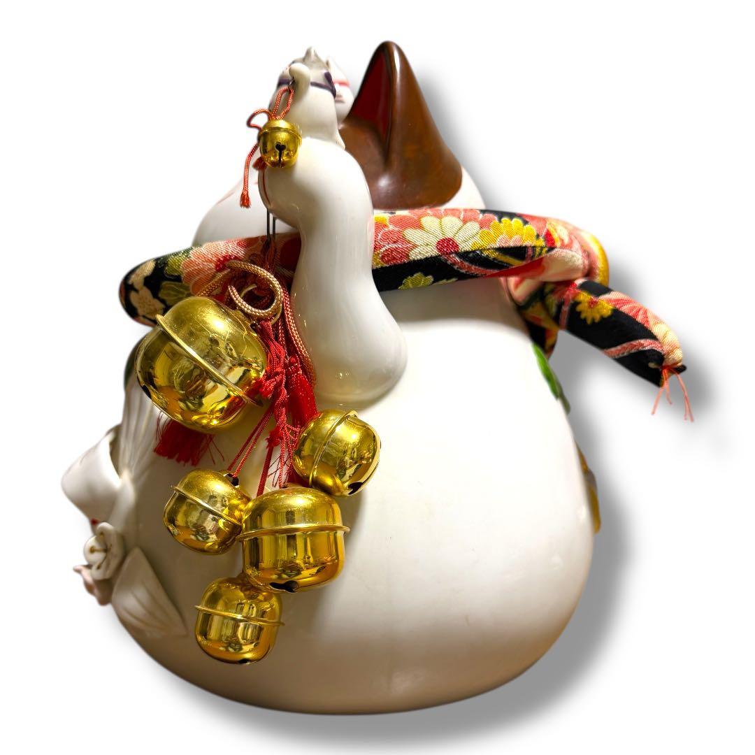 《レア》猫舎道楽堂本舗 大きい招き猫 貯金箱 高さ約30cm