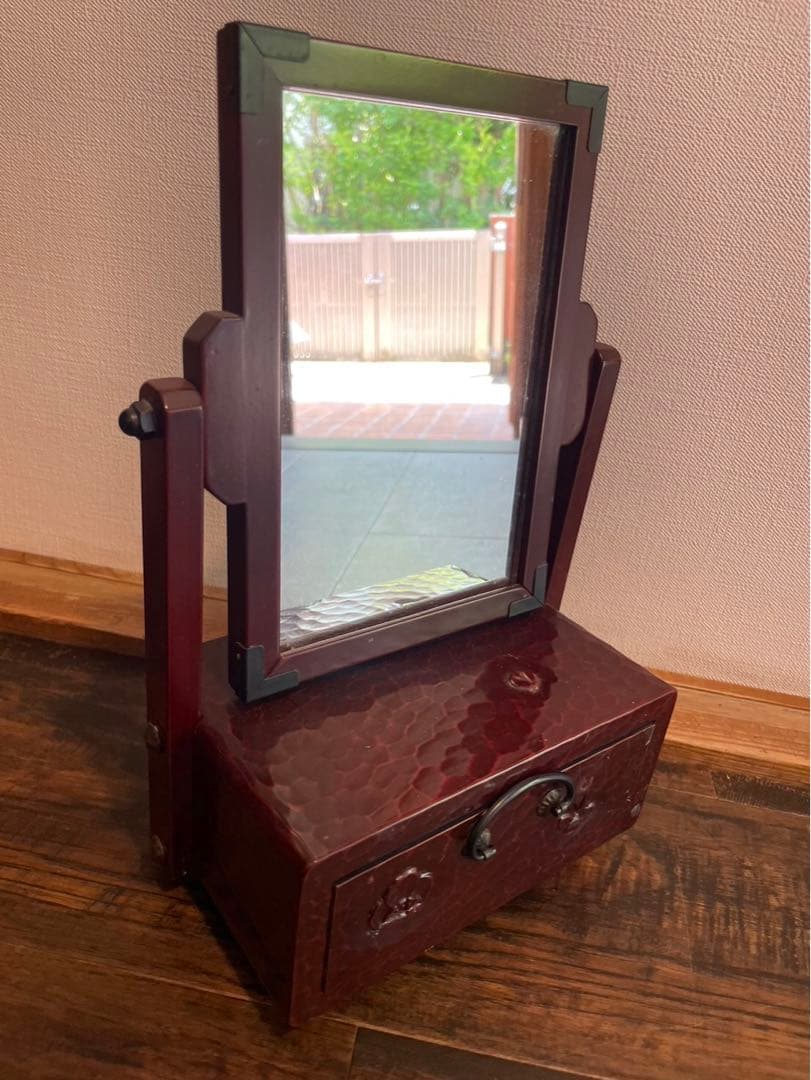 鎌倉彫 安斎 鏡台 姫鏡台 梅