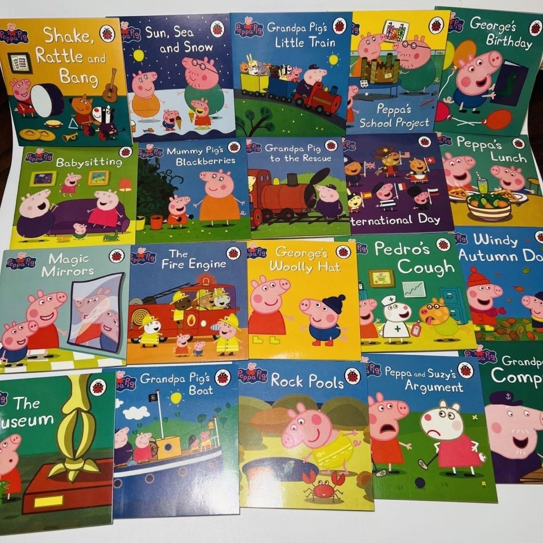 PeppaPig 黄箱　青箱　2点お得セット　ペッパピッグ　音源おまけ付 洋書