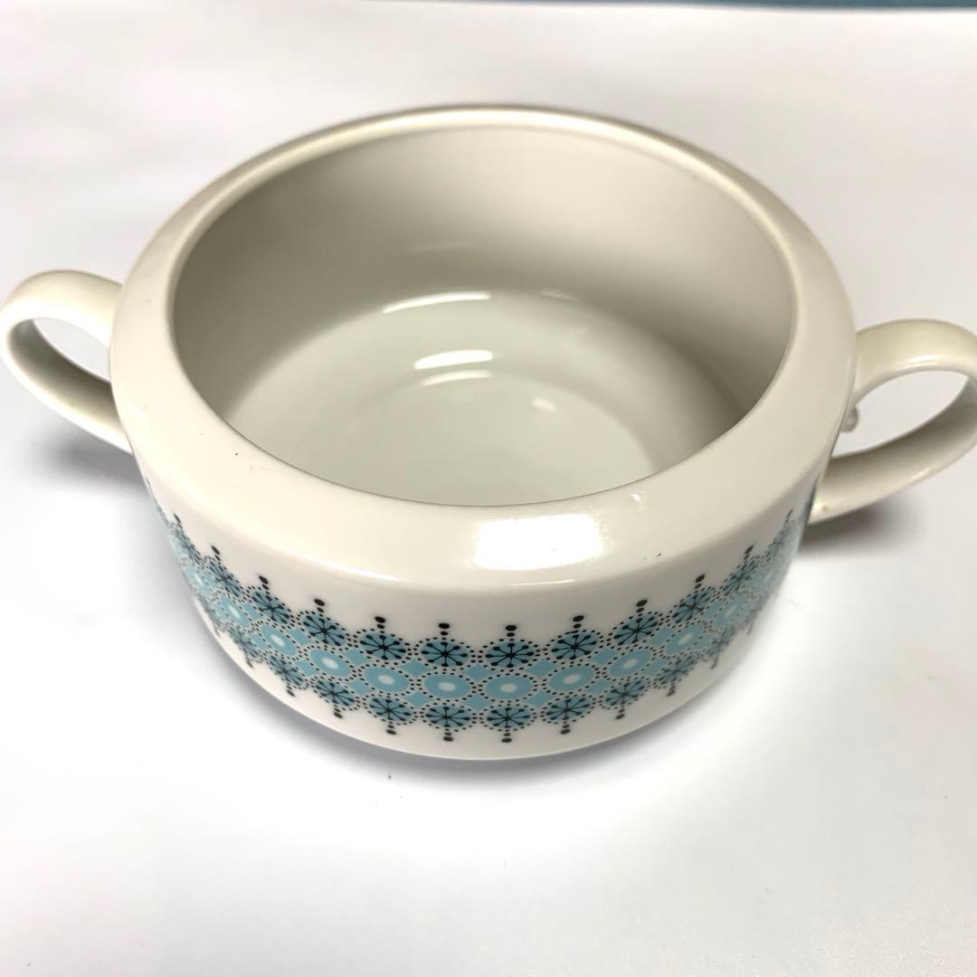 アラビア食器　フィンランド　旧ロゴマーク　ビンテージ　両取手　スープカップ