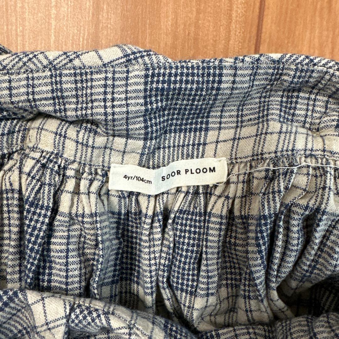 SOOR PLOOM enola チェック柄スカート 4yr/104cm
