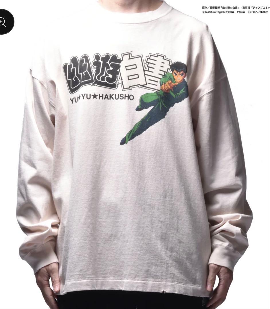 SUGAR PUNCH 幽遊白書　コラボ　ヴィンテージ　ロンT アニメ　マンガ