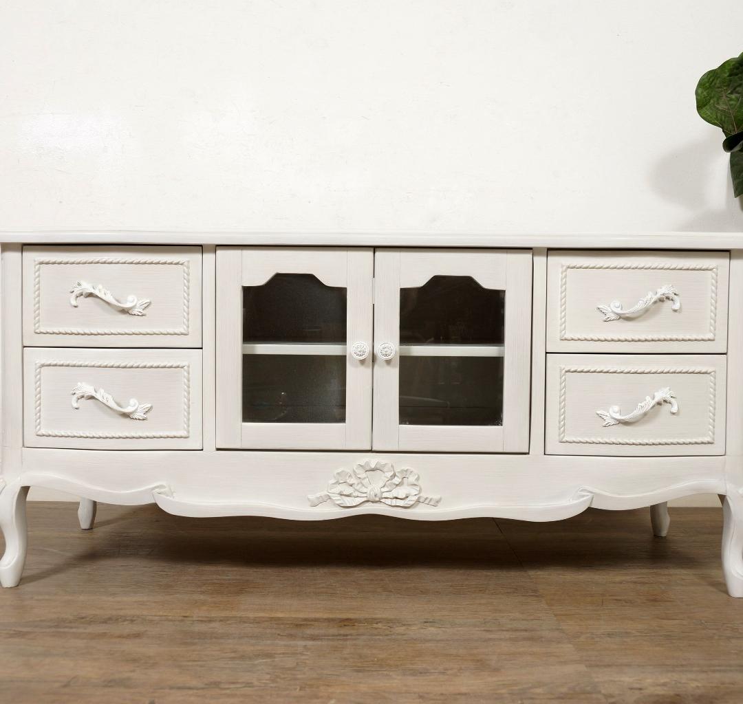 ヨーロピアンスタイル 猫脚　　テレビ台　ボード 　ラック　幅　120cm