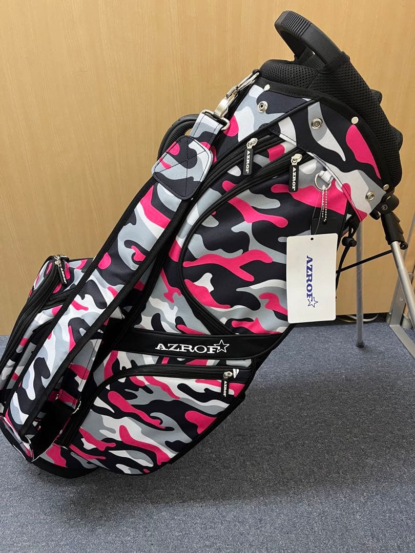 AZROF キャディバッグ ピンク迷彩
