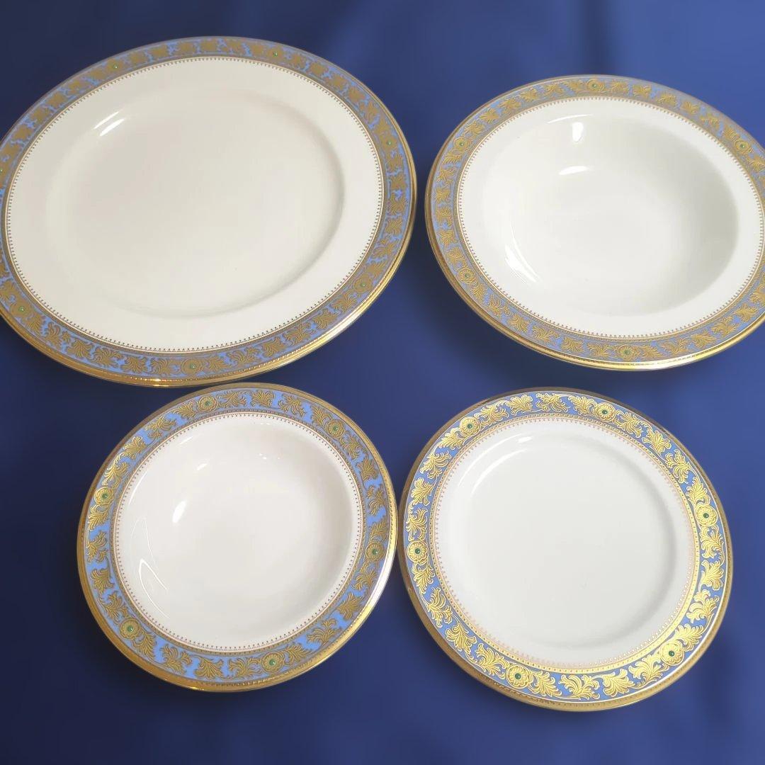 ノリタケ グランブロシェ 食器20点セット 白地 金色装飾