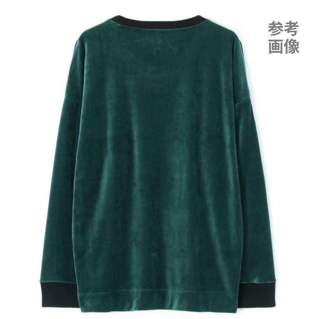 あぽろ【美品】ヴィヴィアン 2トーンベロアロンT カットソー オーブ刺繍