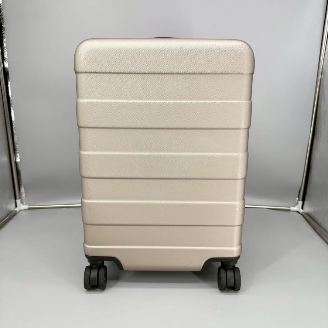 無印良品　4輪キャリーケース ベージュ　ゴールド　35L