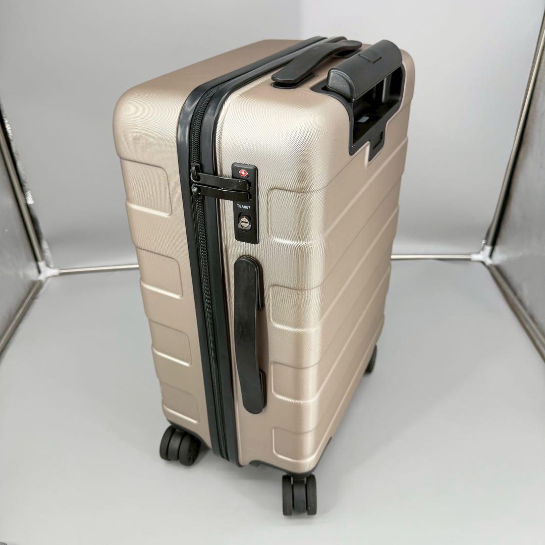 無印良品　4輪キャリーケース ベージュ　ゴールド　35L
