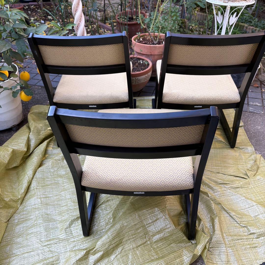 和室　寺院 仏閣　スタッキングチェア 3脚セット 葬儀 法事　椅子