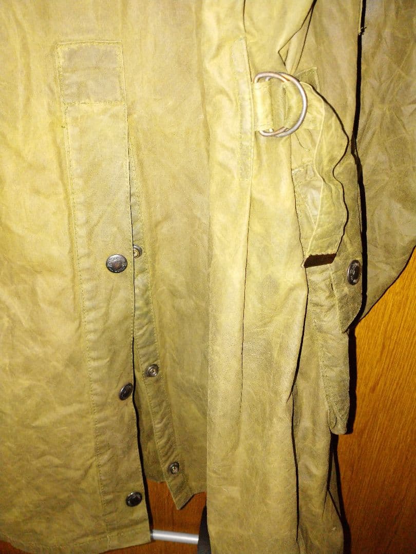 80s 英国製 ビンテージ britton オイルドジャケット L