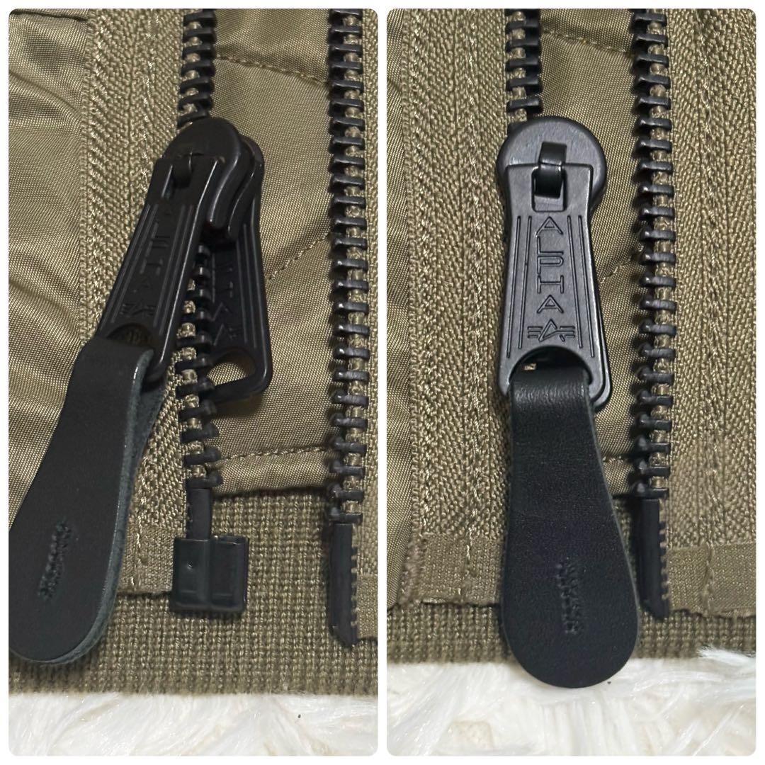 希少 L HUF ALPHA 別注 MA-1 ハフ アルファ フライトジャケット