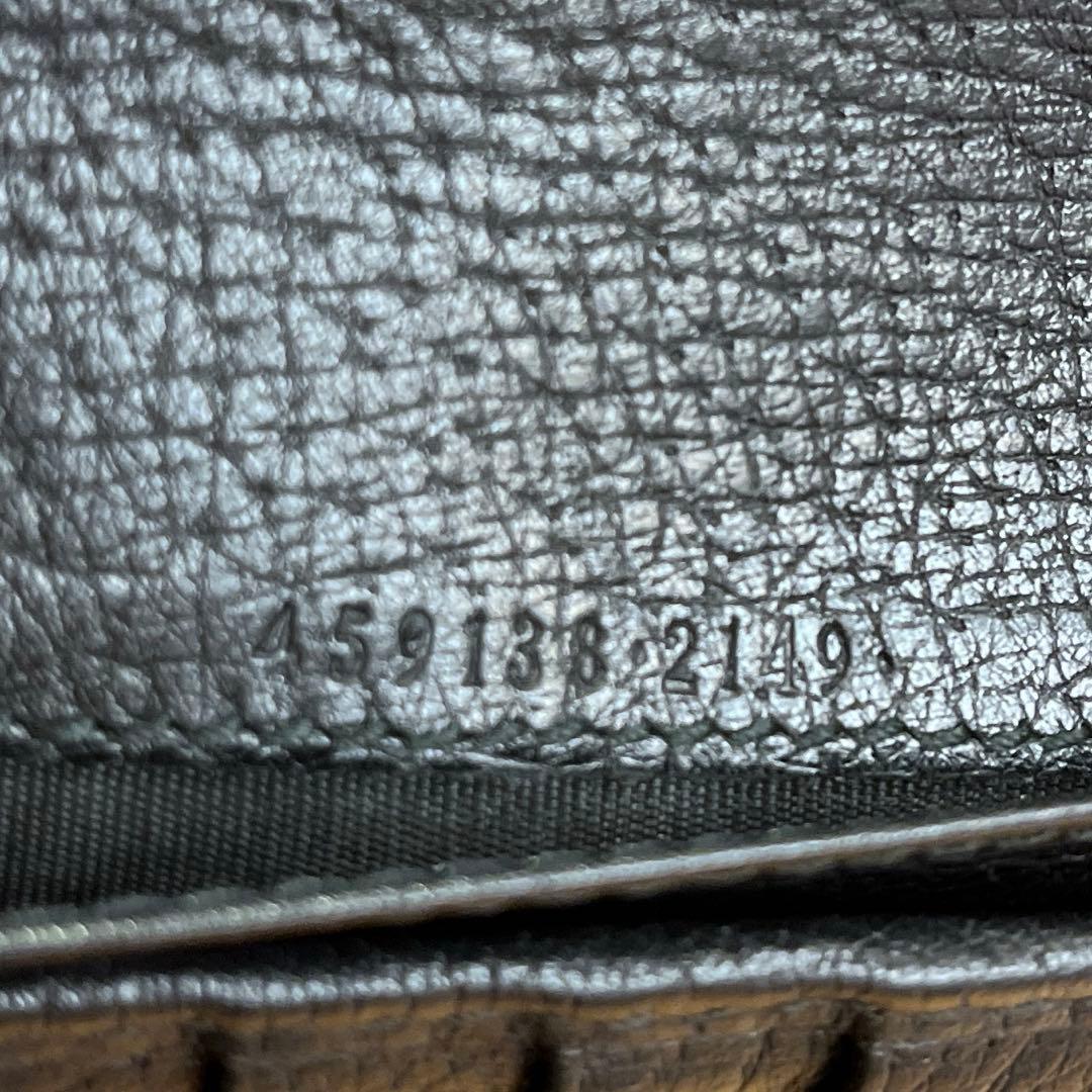 美品✨GUCCI 長財布 ラウンドファスナー レザー ブラック グッチ