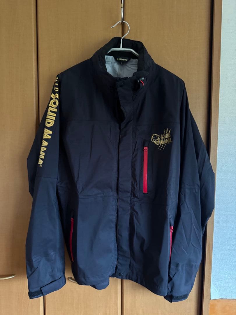 スクイッドマニア　レインウェア　悪ロボ　ブラック　Lサイズ