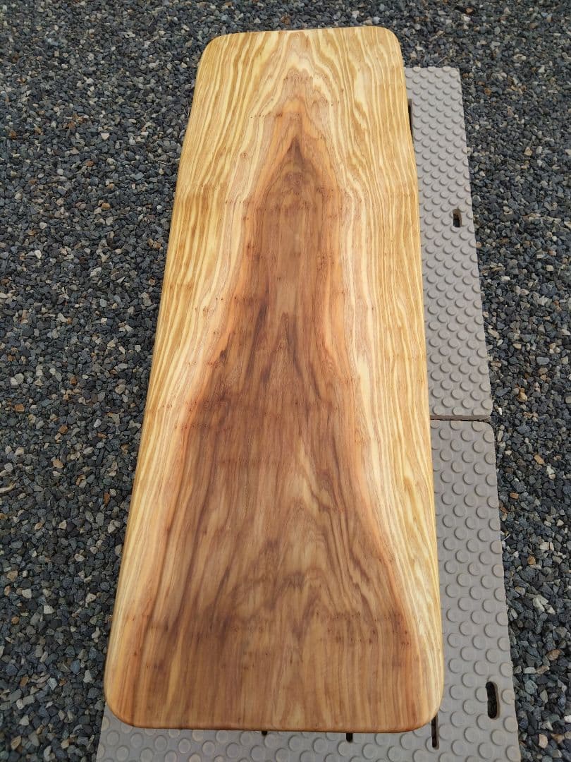 杉板と檜のベンチ84　値下げ❕天板は肌に優しい杉　節無しで杢目が綺麗　脚は檜半切