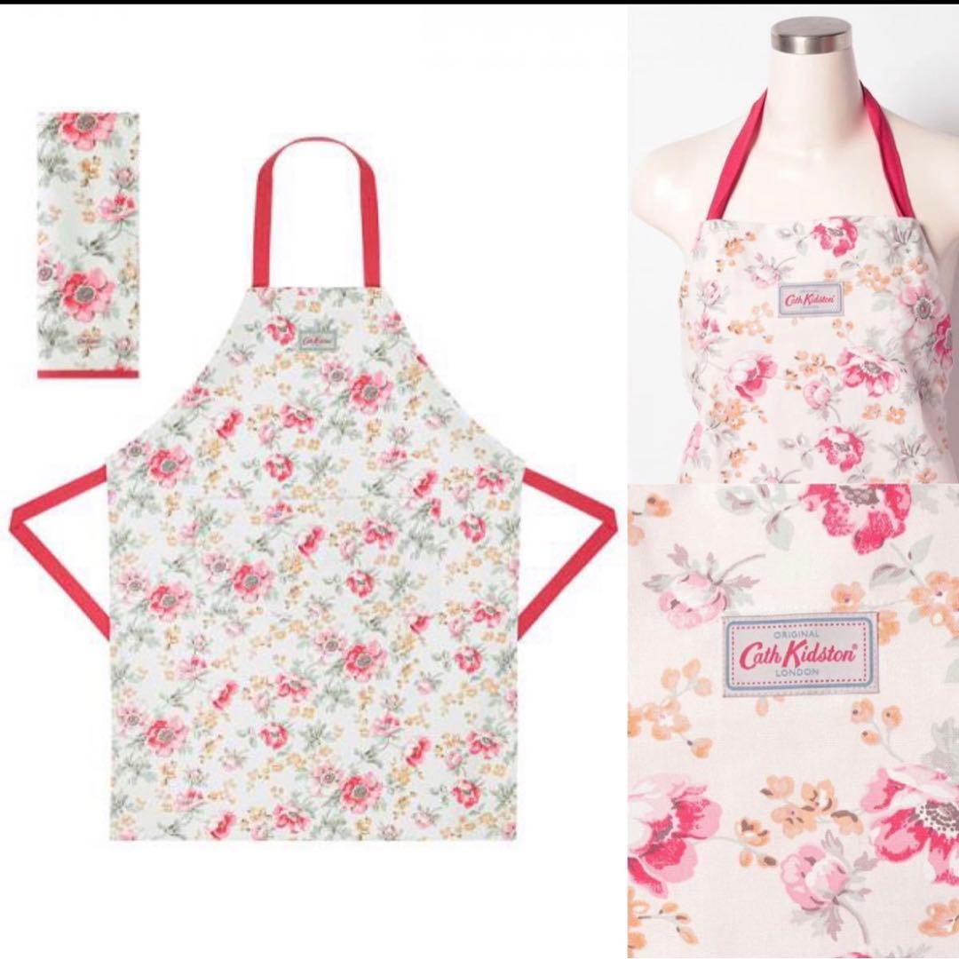 新品タグ付  【セット】キャスキッドソン  エプロン ティータオル 花柄