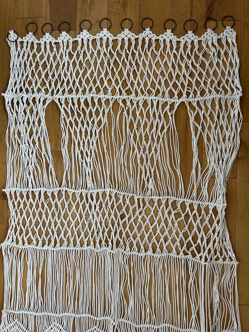 en fil d'indienne マクラメカーテン