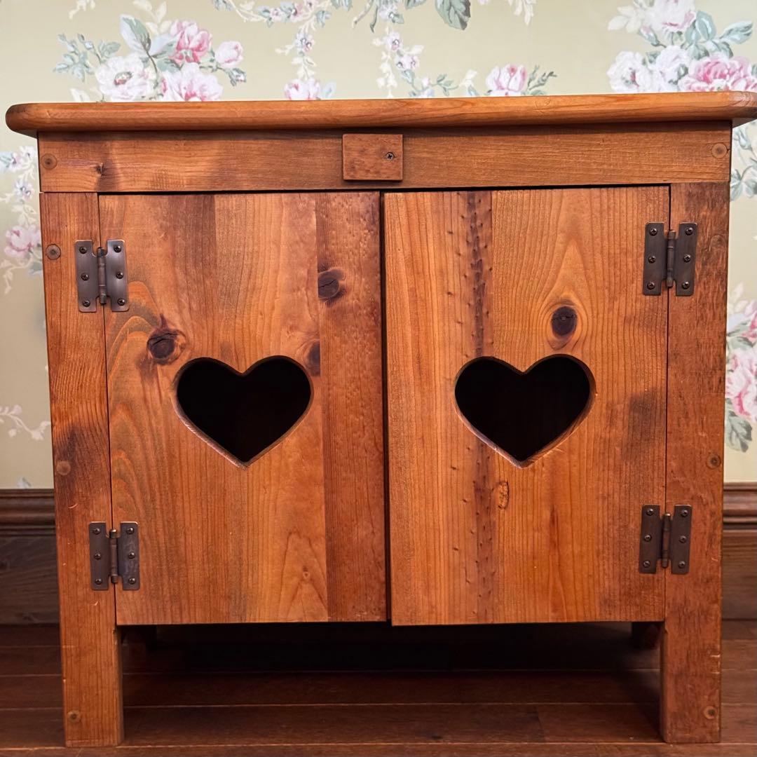 Enfant アンファン ローボード ハート扉 カントリー家具 木製