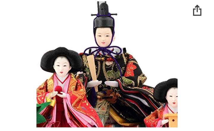 雛人形 雛 狭山清玉 五人飾り 桜 本焼桐 アクリルケース オルゴール付