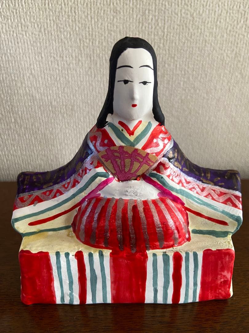 富山伝統工芸　土人形　雛人形 男雛 女雛