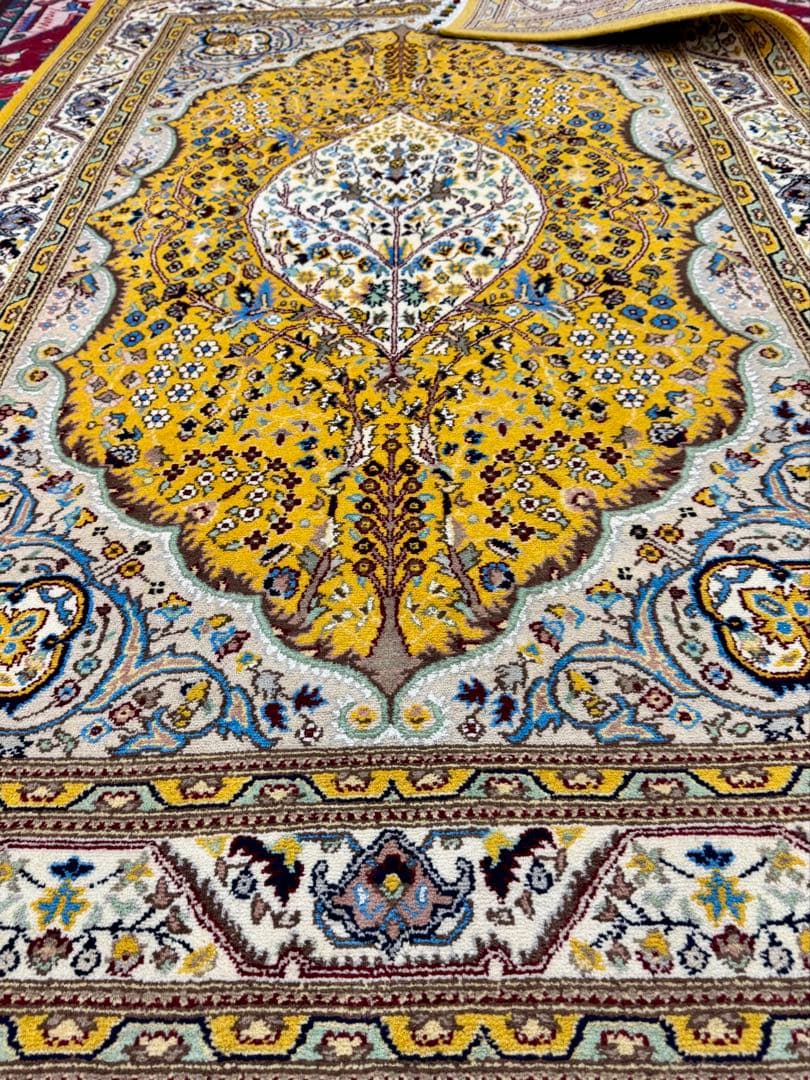 高品質 ペルシャ 手織り 絨毯 ( Tabriz Tree of Life )