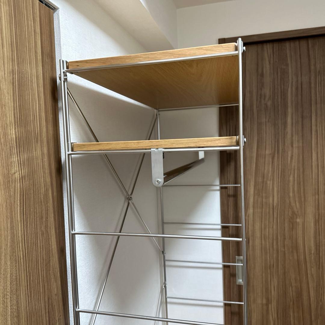 【無印良品】ステンレスユニットシェルフ・オーク材・ワードローブセット