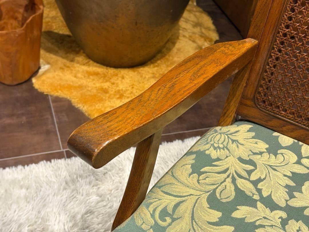 ダイニングチェア　アームチェア　三越ブルージュ　アンティーク　ビンテージ　nZ