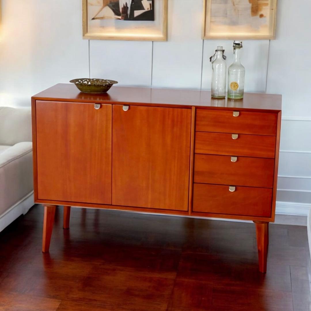 C 新品 北欧 キャビネット リビングボード 収納 本棚