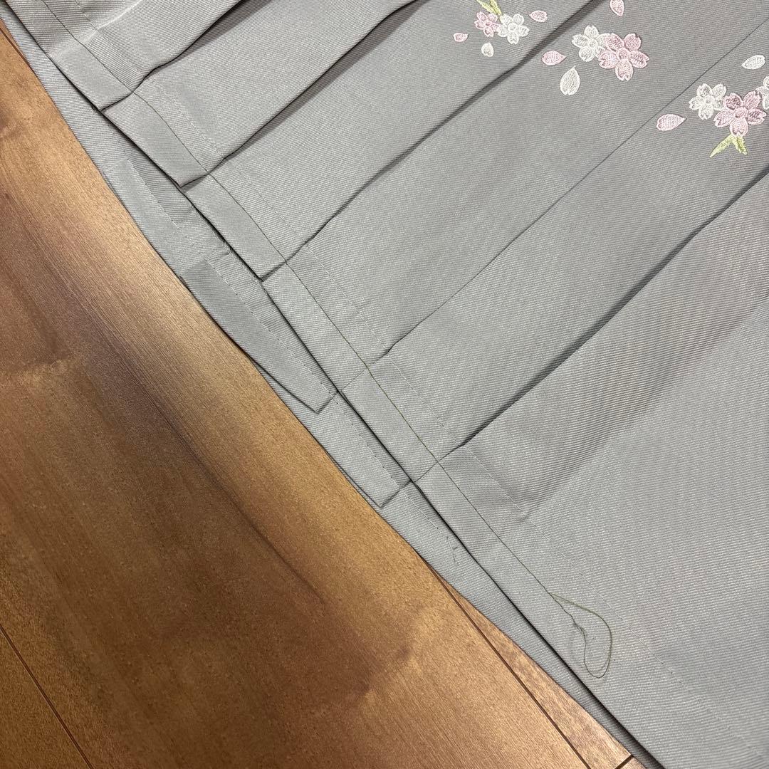 キャサリンコテージ 着付け簡単袴セット ダリアエクラ×灰色袴 150cm