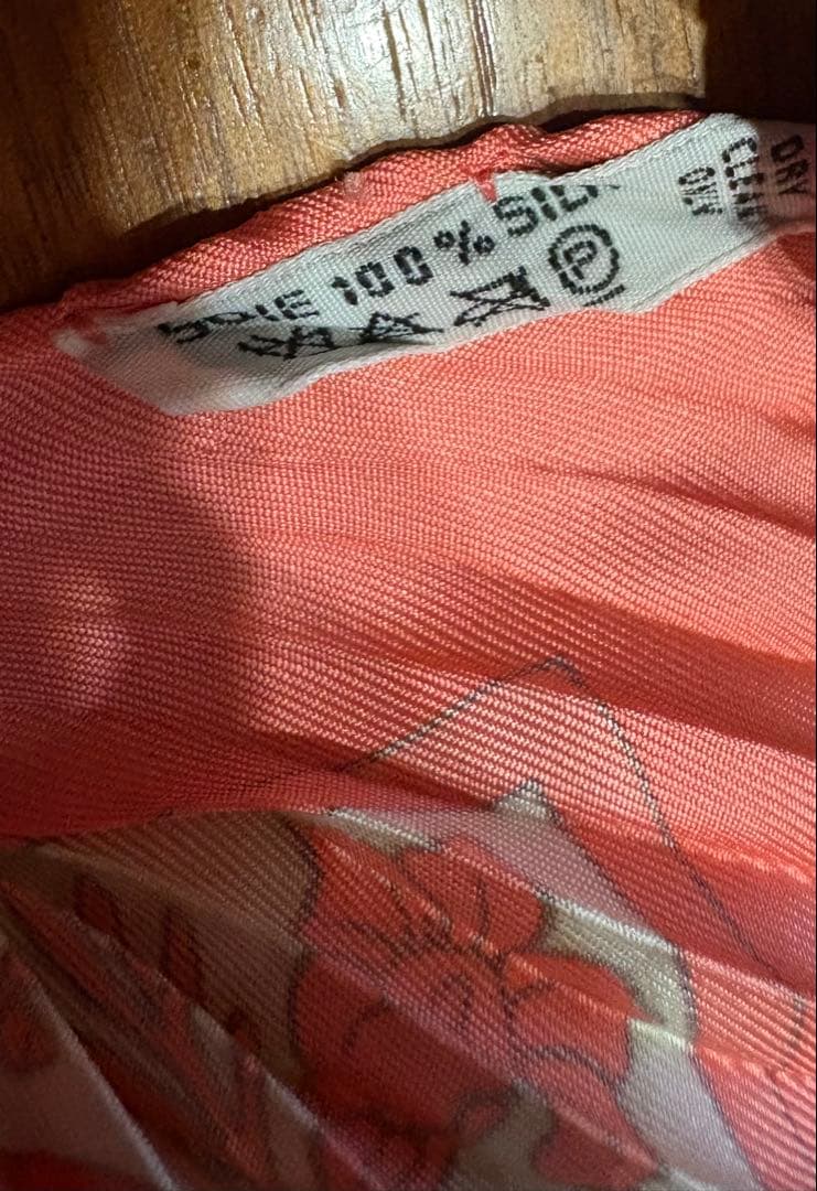 エルメスHermesプリーツスカーフ夏の宝石joyaux de l’eteピンク