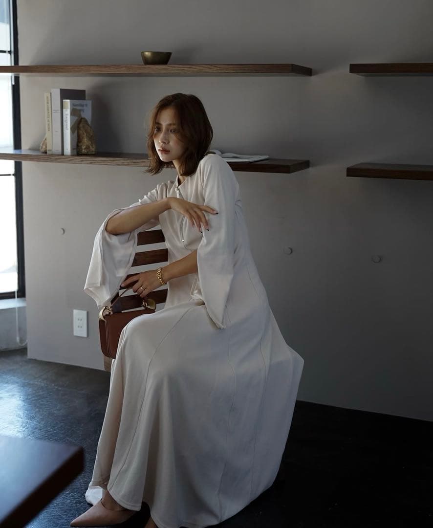 ワンピース MARQUE Front Zip Flare One-piece