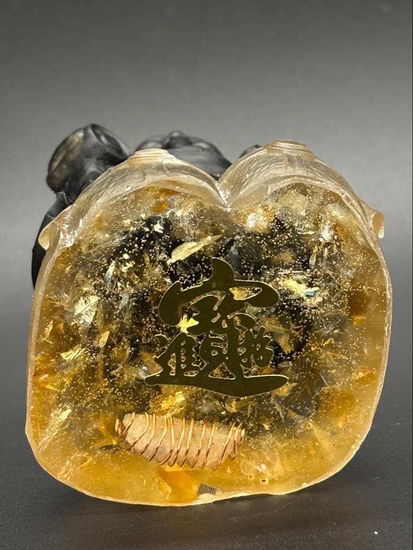 天然石　大黒天(大中小セット)　金運　シトリン　ゴールデンシャインオブシディアン