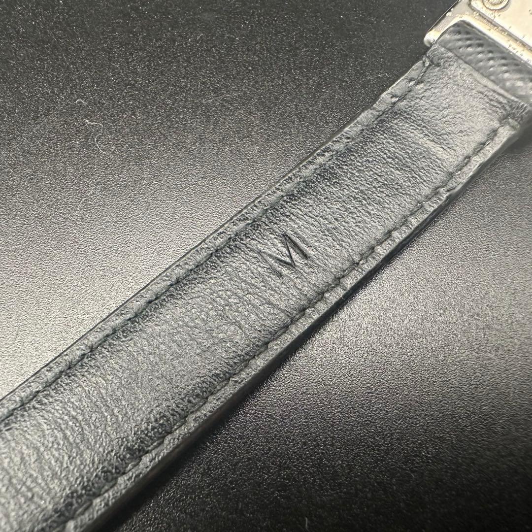 極美品✨　PRADA　プラダ　ブレスレット　レザー　ロゴ　刻印　1631