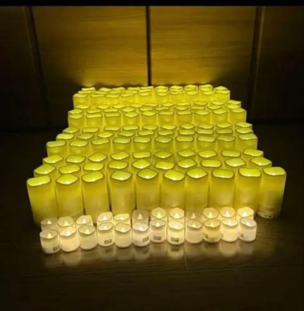 LEDキャンドル143個（電池入り）リモコン付き