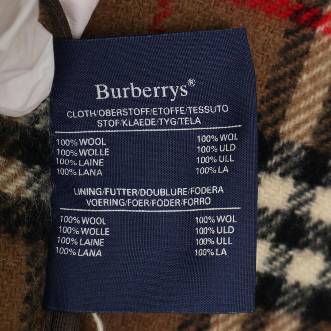 【入手困難✨】バーバリーズ ウールダッフルコート 英国製 ノバチェック XL相当