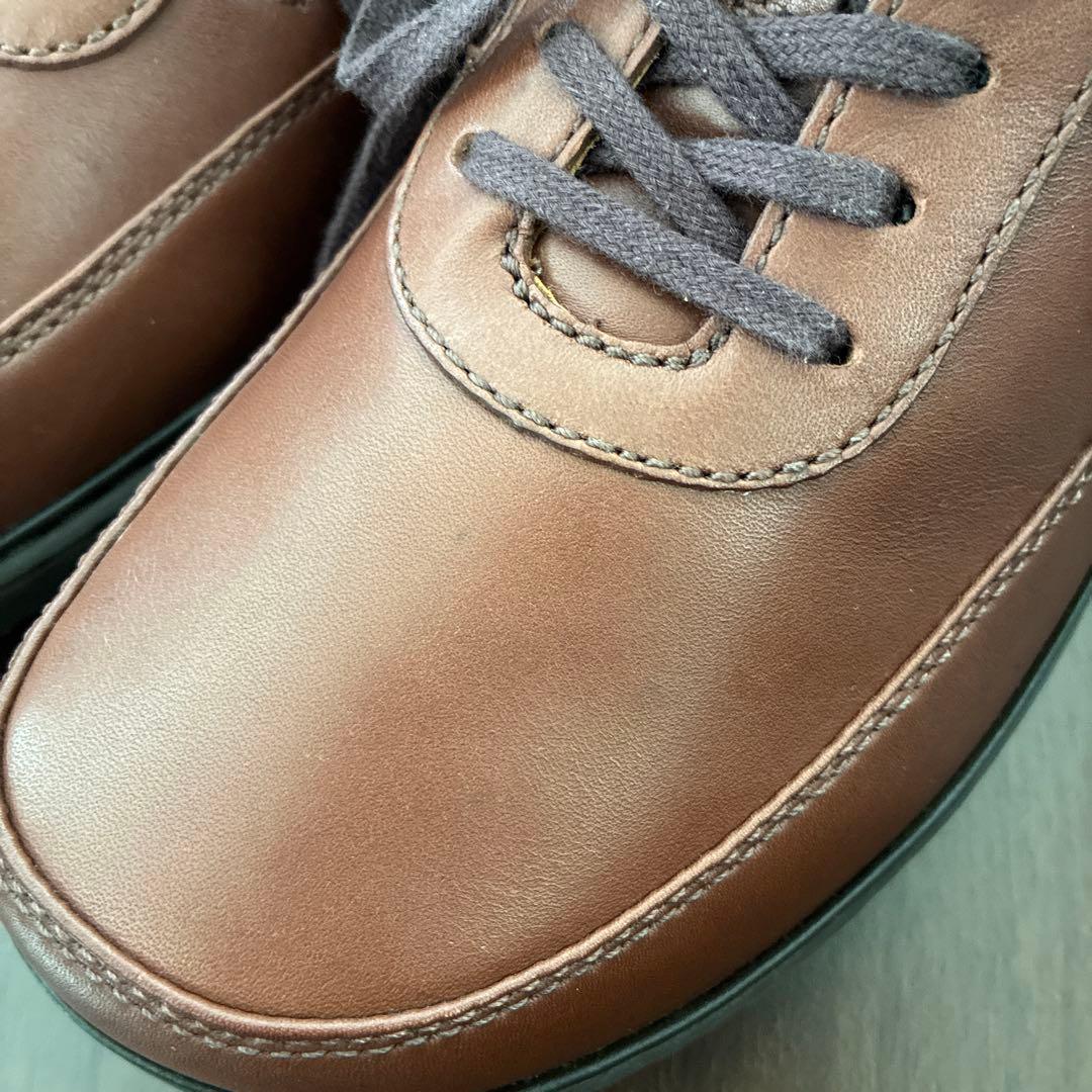 Regal Walker ブラウンレザー スニーカー　ファスナー付き