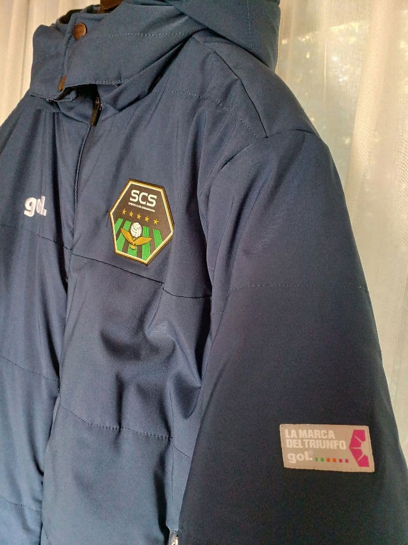 SC相模原 gol.パディングハーフコート ネイビー L